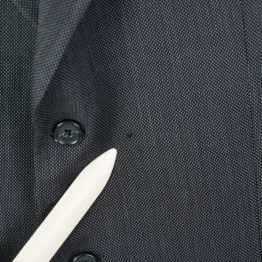 Vtg Karl Lagerfeld Paris Men's Wool Blazer‎ Suit Jacket Charcoal Gray 42 R READ